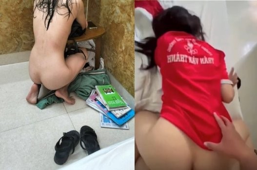 Clip nữ sinh THPT Trần Văn Thành thân mật trong phòng trọ